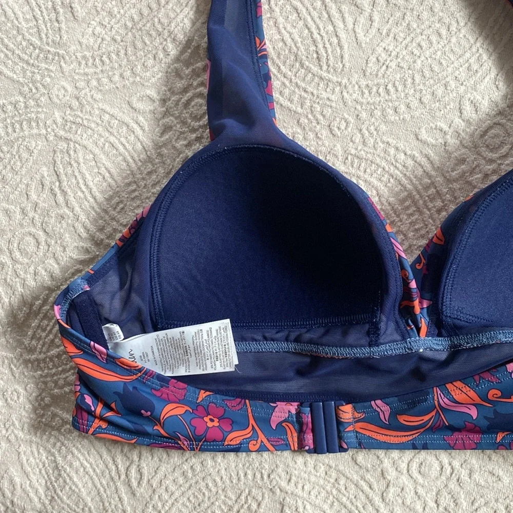 Boden Levanzo floral halter bikini top size 12 - Picture 5 of 7